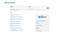 Desktop Screenshot of cincinnatibell.jobs